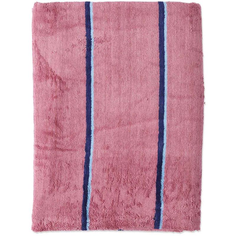 Kip&Co Blushing Stripe Terry Bath Sheet / Beach Towel image number 0
